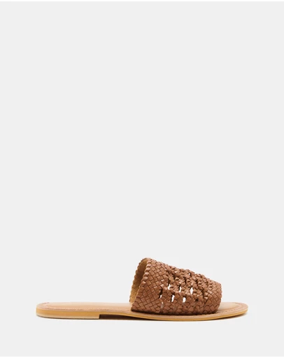 Just Because - Kannada Leather Flat Sandals