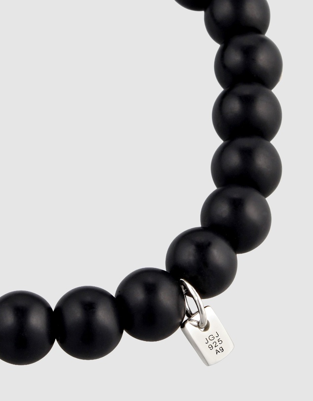 Kuzzoi - ICONIC EXCLUSIVE - Onyx and Turquoise Bead Bracelet with Sterling Silver Elements