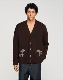 Sandro - Flannel Flower Cardigan