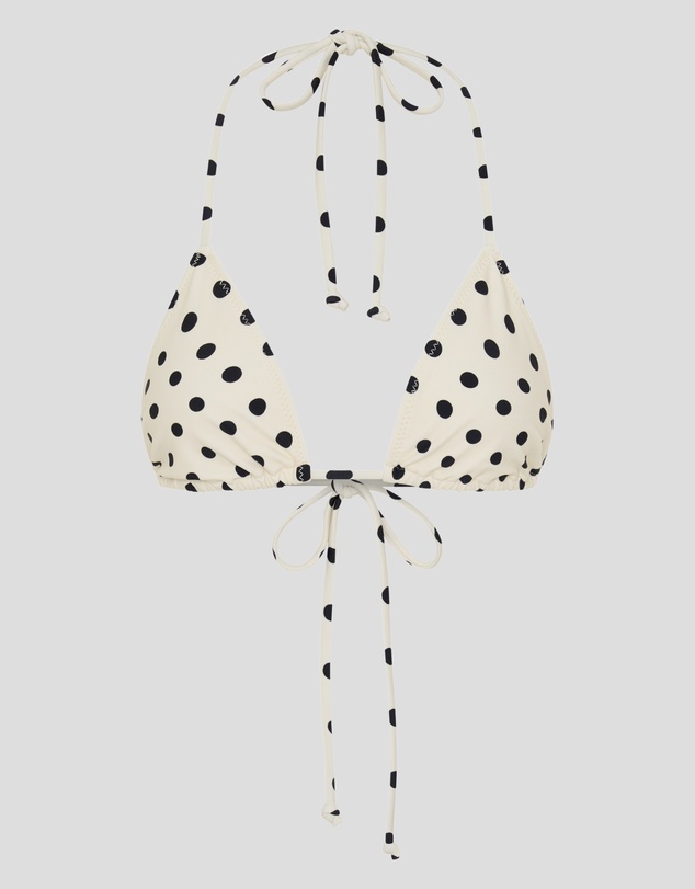 Vacay Swimwear - Rio Top Ivory Polka