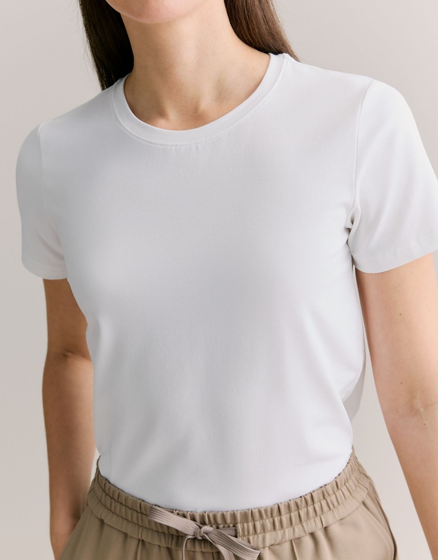 Trenery - Organically Grown Cotton T-shirt in White