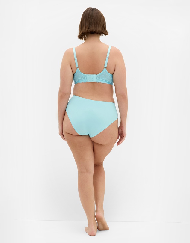 City Chic - Plus size Smooth & Chic Micro 3 Pack Shorty - blue tint teal black