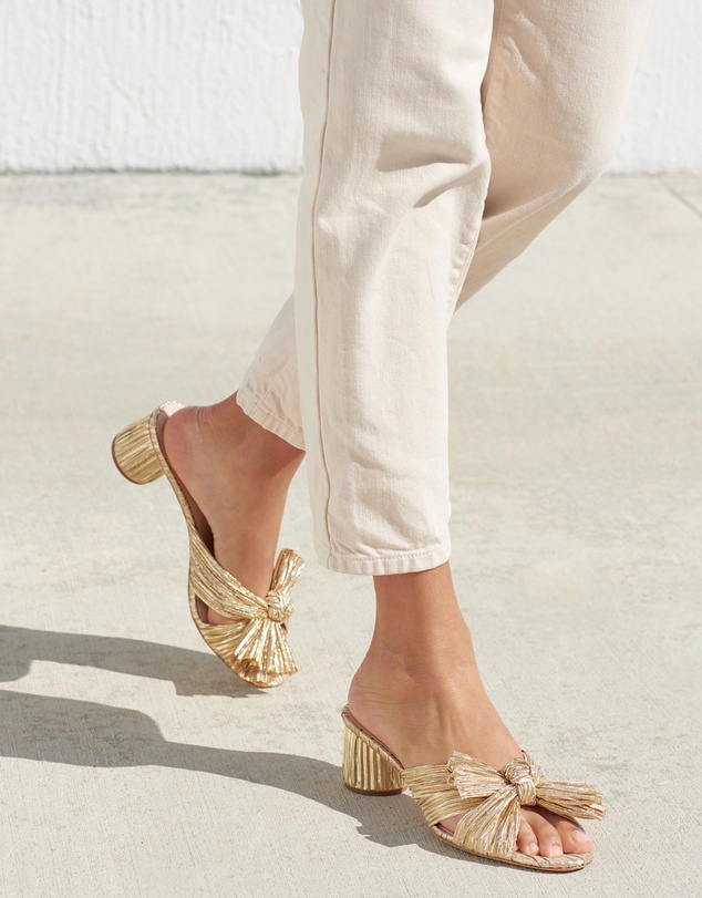 Loeffler Randall - Emilia Pleated Knot Mules