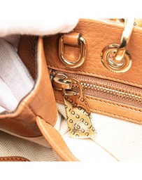 Pre-Loved by Azura Reborn - Pre-Loved Small Calfskin Bamboo Shopper Satchel