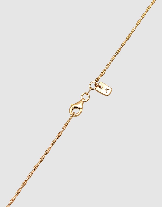 Kuzzoi - ICONIC EXCLUSIVE - Necklace Coin Pendant Cross Ancient in 925 Sterling Silver Gold Plated