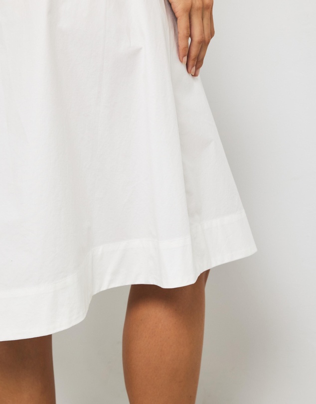 AERE - Liora Asymmetric Wrap Over Midi Skirt
