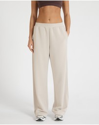 All Fenix - Soft Luxury Pin Tuck Wide Leg Track Pant