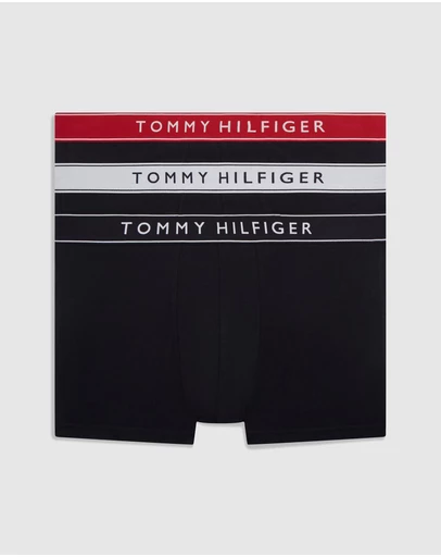 Tommy Hilfiger - 3-Pack Essential Logo Waistband Trunks
