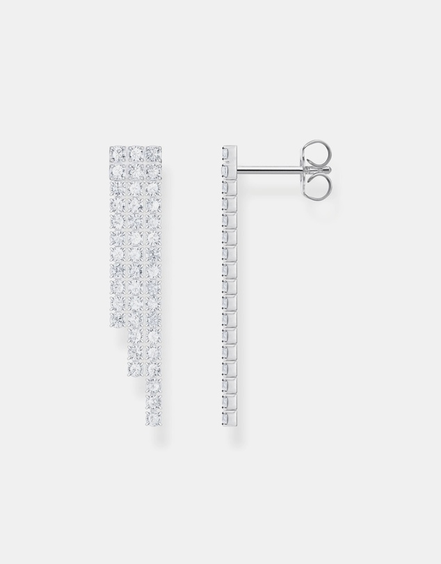 THOMAS SABO - Earrings in waterfall design with white zirconia