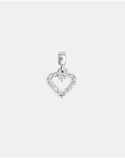 Daniel Wellington - Heart Contour White Crystal Charm S925