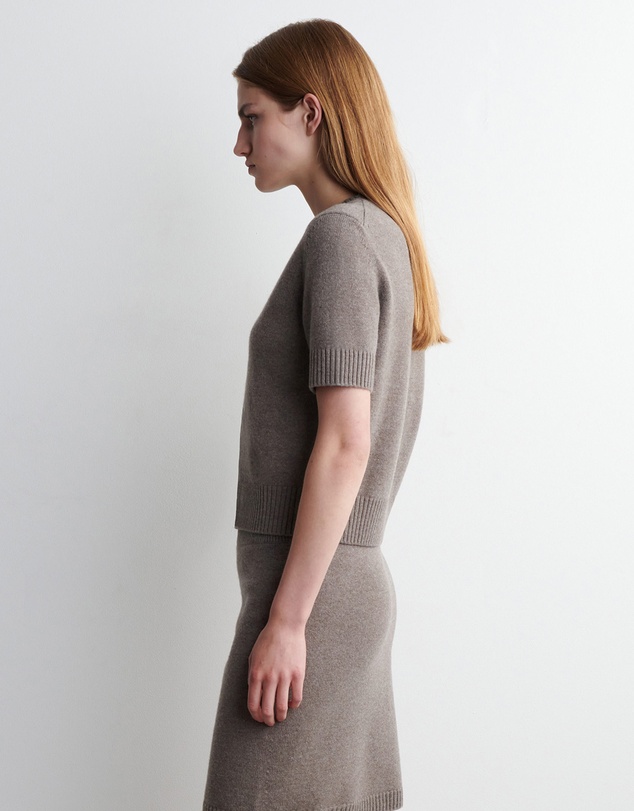 COS - Merino Wool Short-Sleeved Cardigan