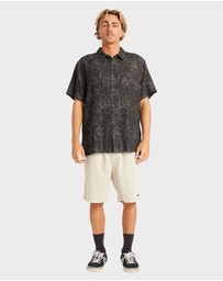 Billabong - Mens Sundays Jacquard Short Sleeve Shirt