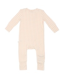 Kynd Baby - Day or Night Onesie in Neutral Gingham