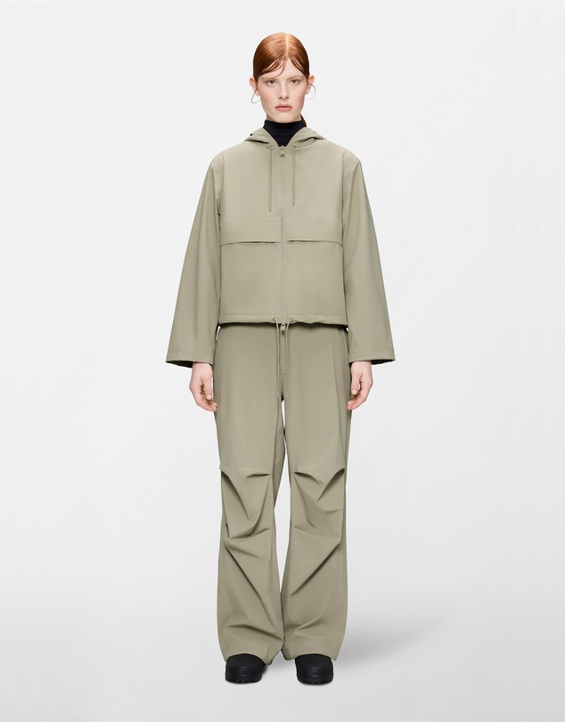 RAINS - Suva Hardshell Short String Women's Jacket Beige