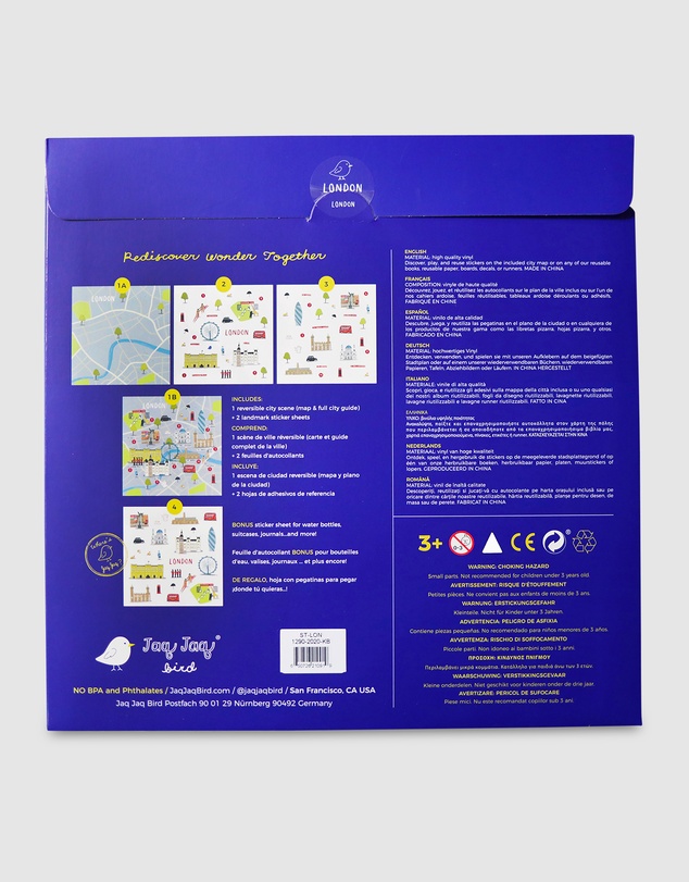 Jaq Jaq - Jaq Jaq Bird - Cities of Wonder Stick It & Go Activity Set - London