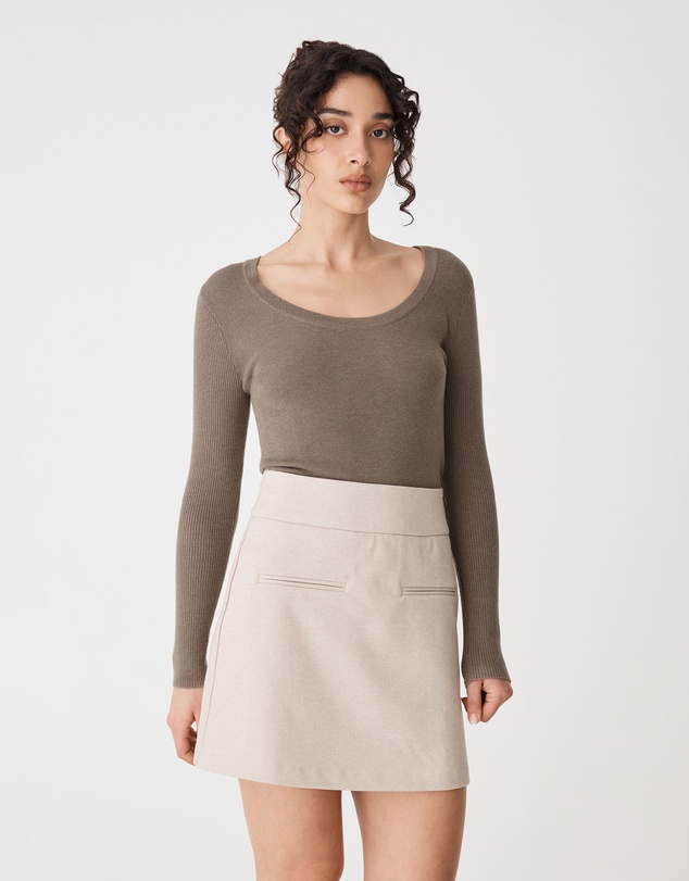 Forcast - Samira Scoop Neck Knit