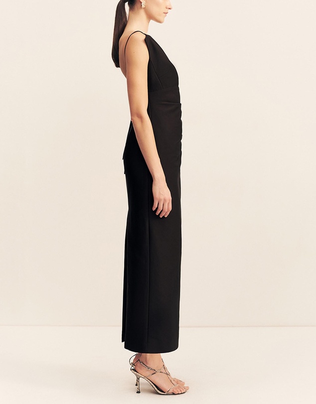 Shona Joy - Otis Draped High Neck Midi Dress