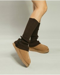 Ozwear Connection Uggs - Ugg Cardy Stretchy Knit Leg Warmers Slouch Socks