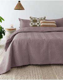 Bambury - Herringbone Embossed Coverlet Set
