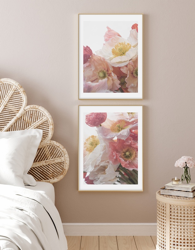 Olive et Oriel - Luxe Poppy I Art Print