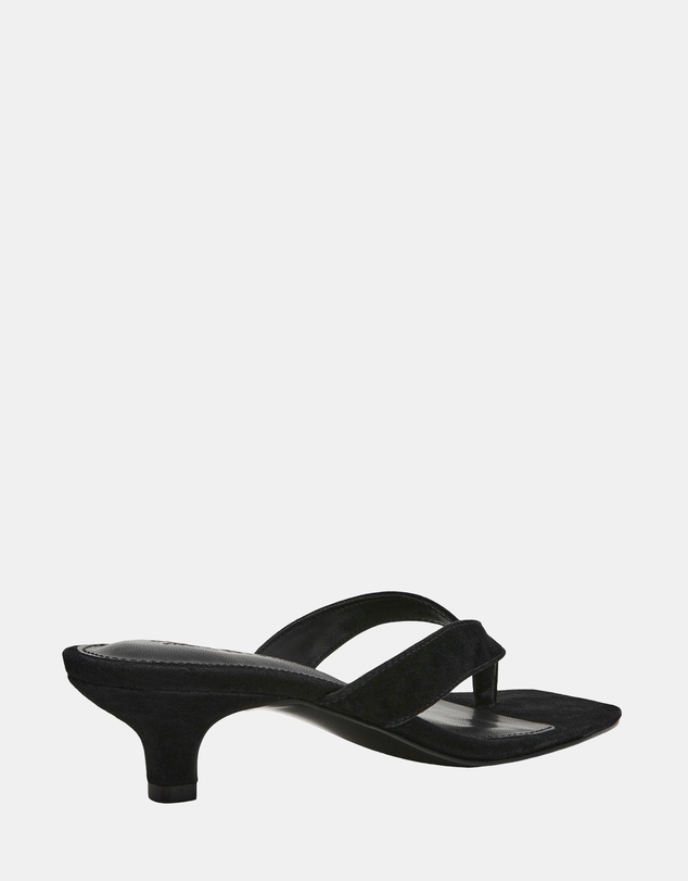 Steve Madden - Tracie Black Suede Heels