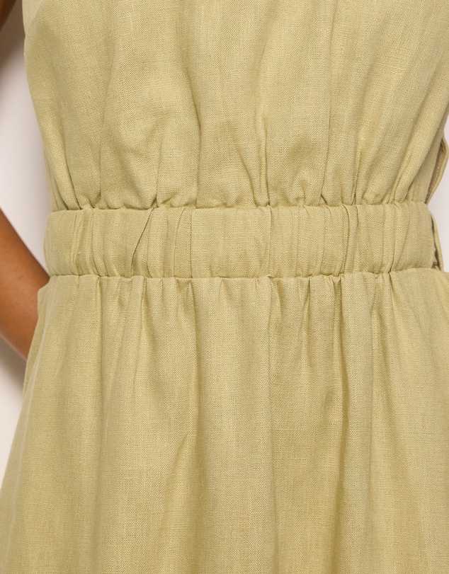 AERE - Mysa Linen Midi Dress