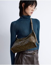 & Other Stories - Interwoven Leather Crossbody Bag