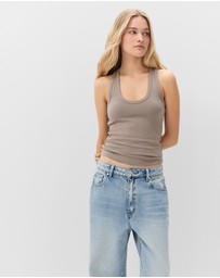 UNISON - Aus Cotton Scoop Neck Tank