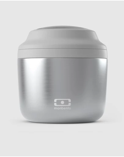 Monbento - Monbento Mb Element Isolated Bento Box - Metallic Silver