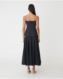 Forcast - Deb Cotton Strapless Tunic