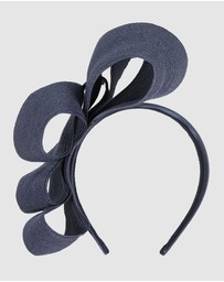 Max Alexander - Large Loops Navy Racing Fascinator