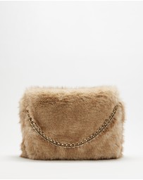 Lindsay Nicholas New York - Arlo Faux Fur Bag in Sable