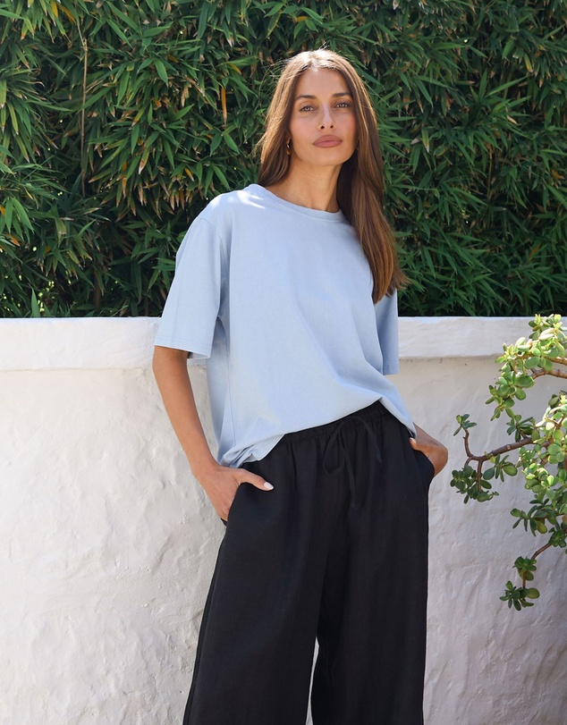 CAMIXA - Teesha Oversized Distressed Cotton T-Shirt