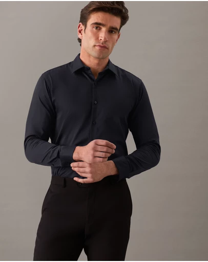 Calvin Klein - Sateen Stretch Casual Shirt