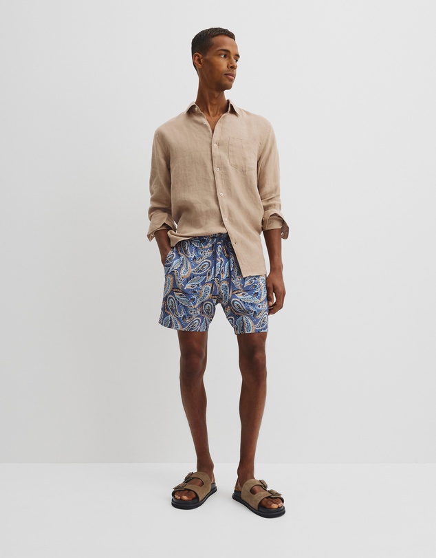 Country Road - Recycled Polyester Paisley Print Swim Short