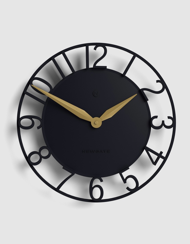 Newgate - Newgate Time Traveller Wall Clock-Petrol Blue