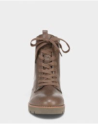 Vionic - Lani Lace-Up Boot - Greige
