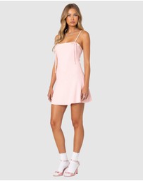 EDIKTED - Fridah Ribbed Knit Mini Dress