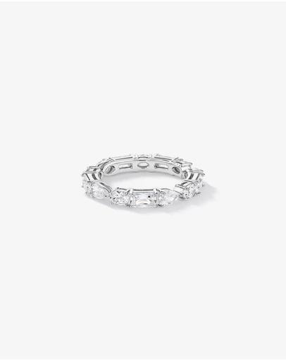 Michael Hill - Multi-Stone Cubic Zirconia Eternity Ring in Sterling Silver