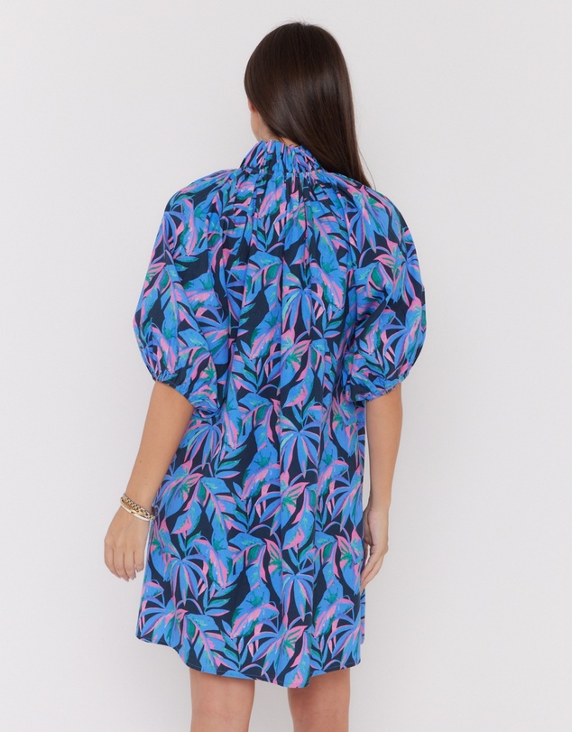 ALEXANDRA - Malta Dress Navy Floral Print