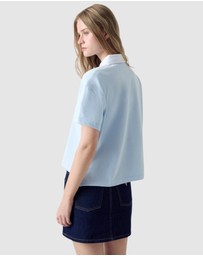 GUESS Jeans - GUESS JEANS Oversize Fit Rugby Shirt
