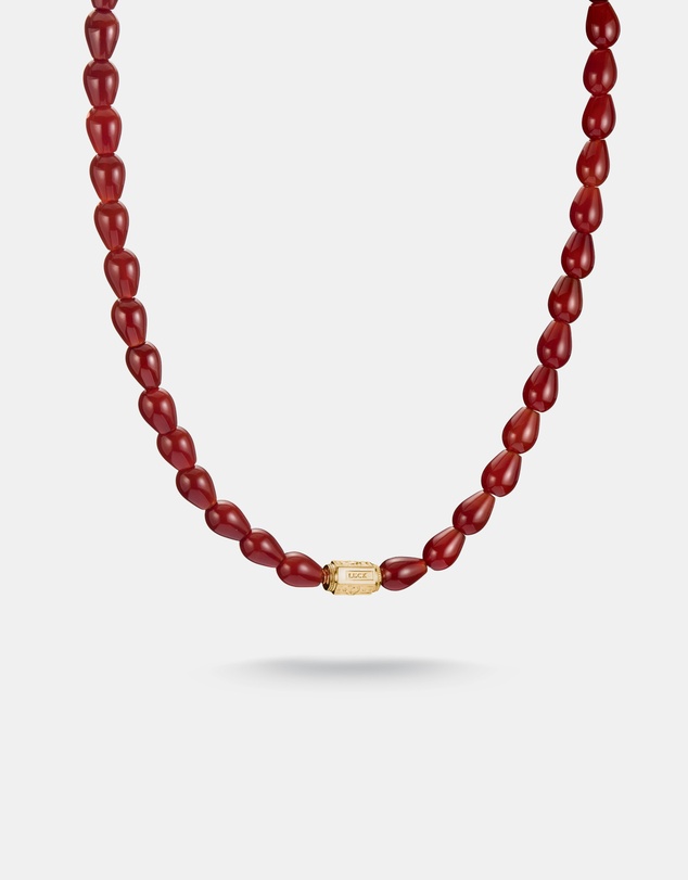 THOMAS SABO - THOMAS SABO Elyndra Necklace with Red Agate Beads