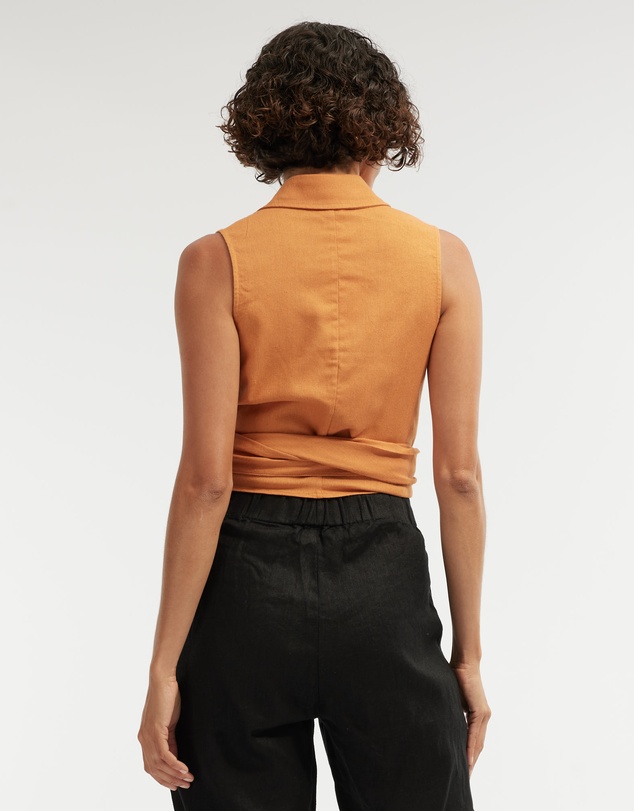 Amelius - Naomi Wrap Crop Shirt