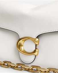 Coach - Smooth Leather Chain Tabby Shoulder Bag With Chain