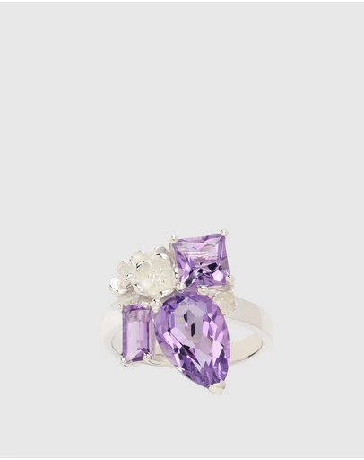 Karen Walker - Rock Garden Ring with Amethyst