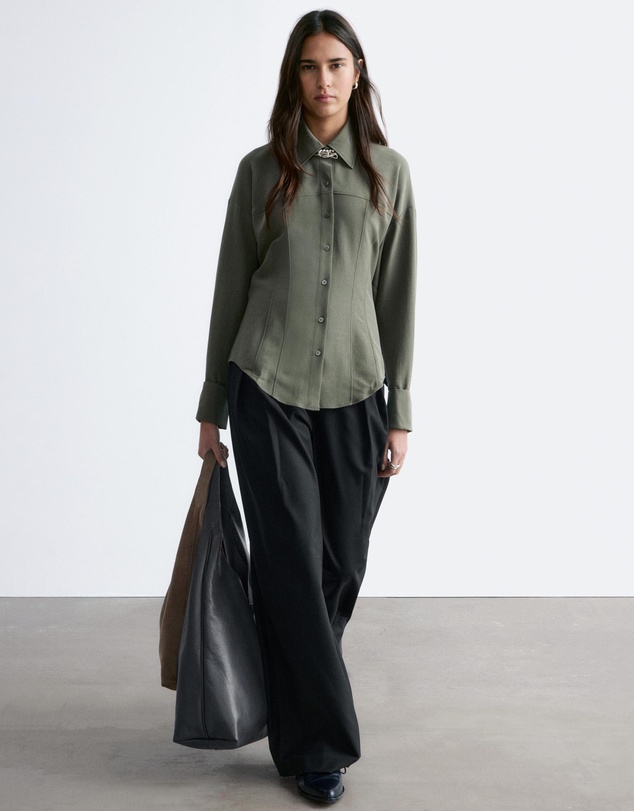 & Other Stories - Balloon-Sleeved Tapered Shirt