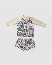 WITH LOVE FOR KIDS - Swim Long Sleeve Rashie Set - Babies - Kids