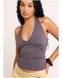 General Pants Co. Basics - Plunge Halter Top