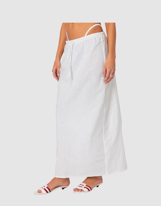 EDIKTED - Rayla Linen Look Maxi Skirt