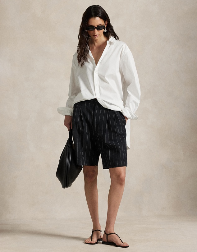Polo Ralph Lauren - Long Pinstripe Hemp Shorts